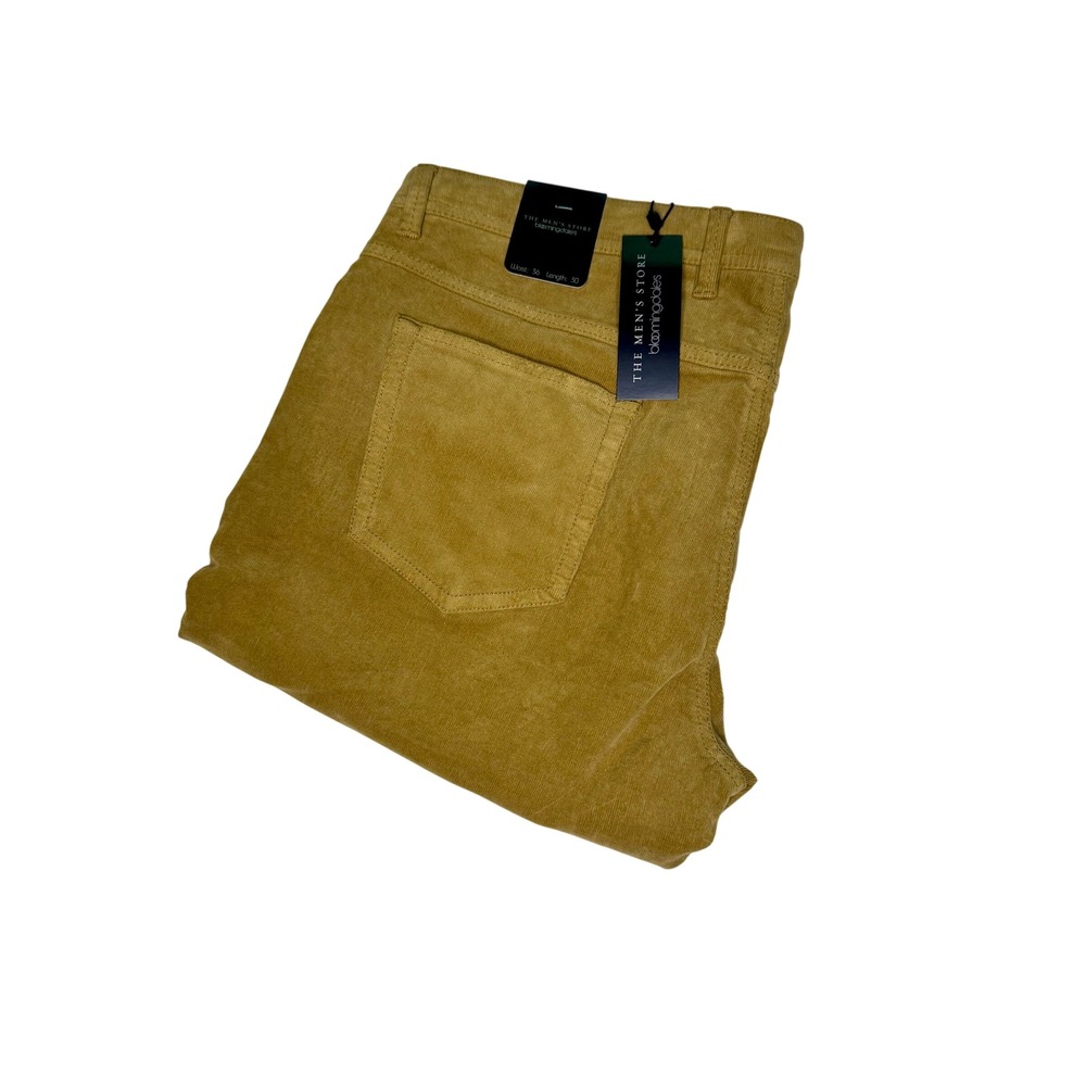Bloomingdales‎ Men's Store Corduroy Tailored Fit Mustard 36x30 NWT